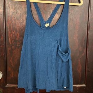 Free People blue boho tank